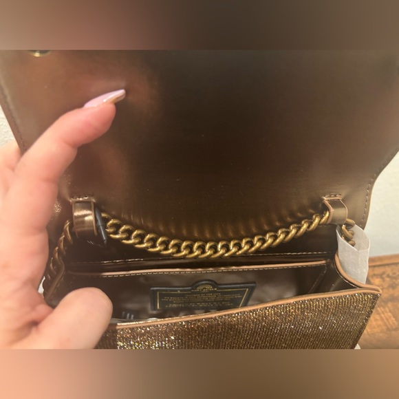 Kurt Geiger Glittering Brown Crossbody Bag - Picture 7 of 14